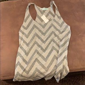Shades of gray chevron tank